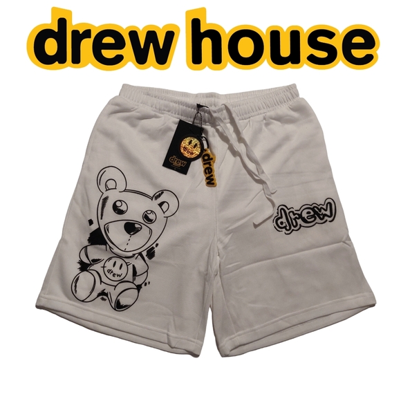 drew house theodore sketch sweatshort, off-white - Picture 10 of 10